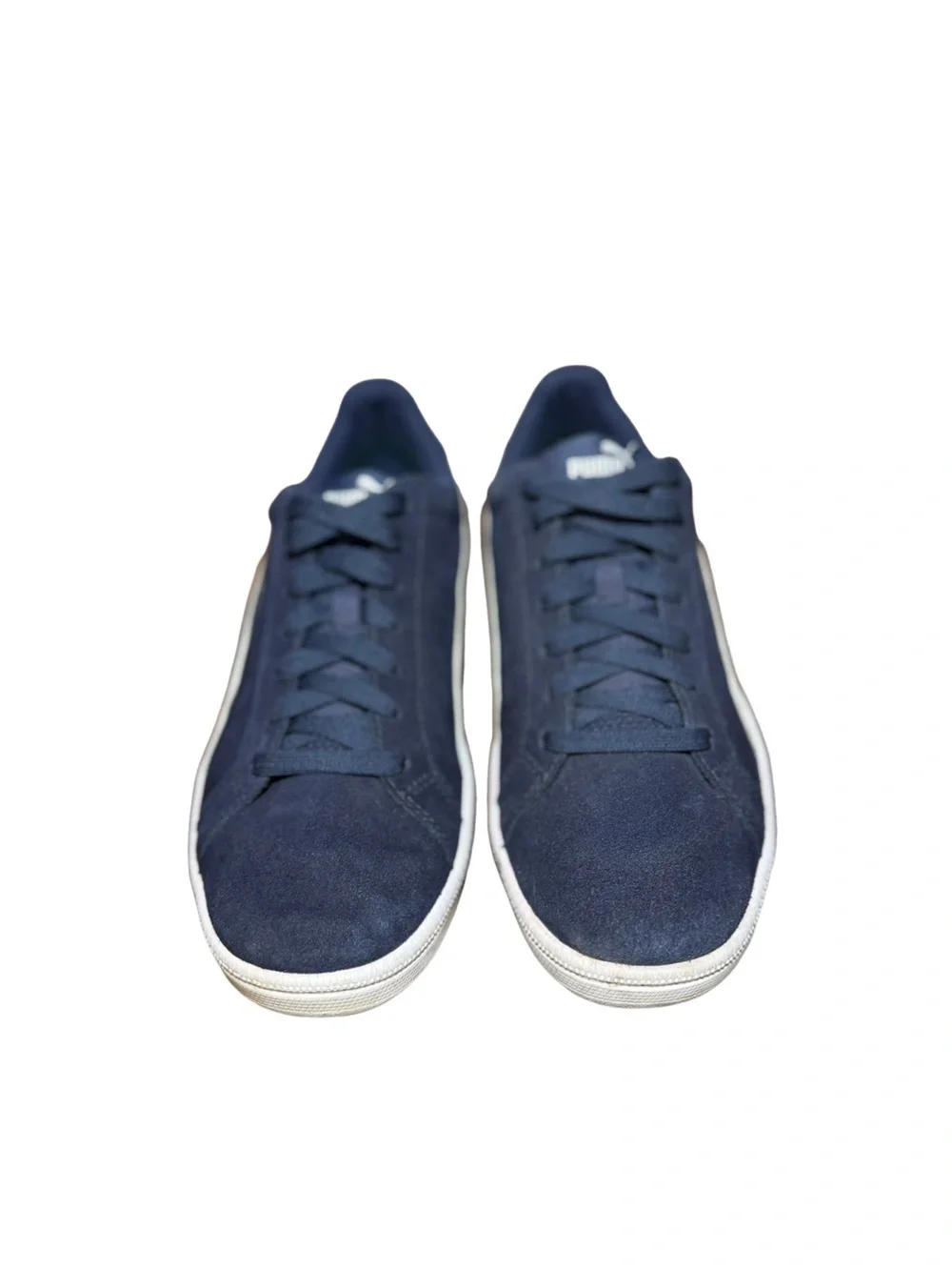 Puma Men’s Navy Suede Sneakers with White Formstrip size 8.5